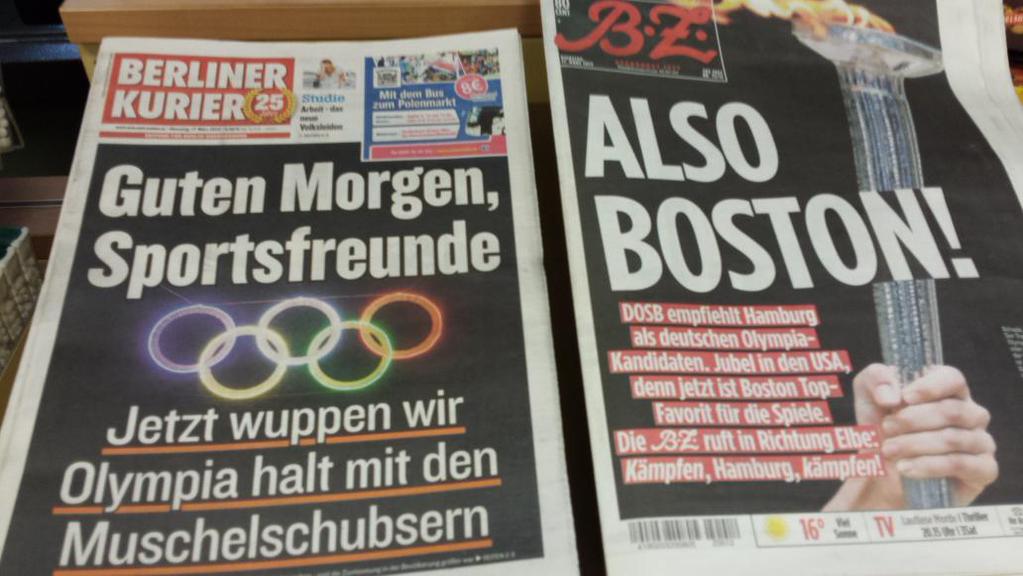 In Boston und in Hamburg formieren sich derzeit die NOlympia-Bewegungen.